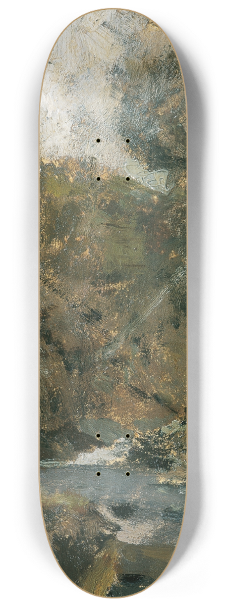 Emil Jakob Schindler - Bach im Wienerwald 8.25 inch art skate deck