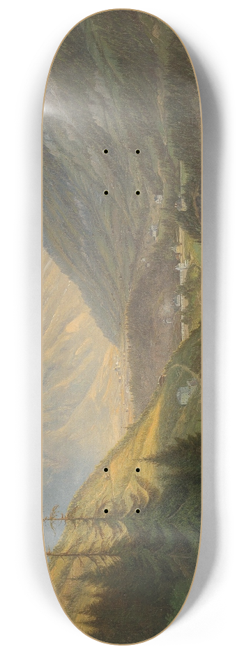 Emil Ludwig Lhr - View of Bad Gastein 8.25 inch art skate deck