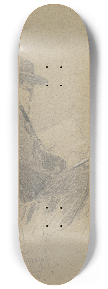 Emil Rumpf - Portrait of Philipp Rumpf 8.25 inch art skate deck
