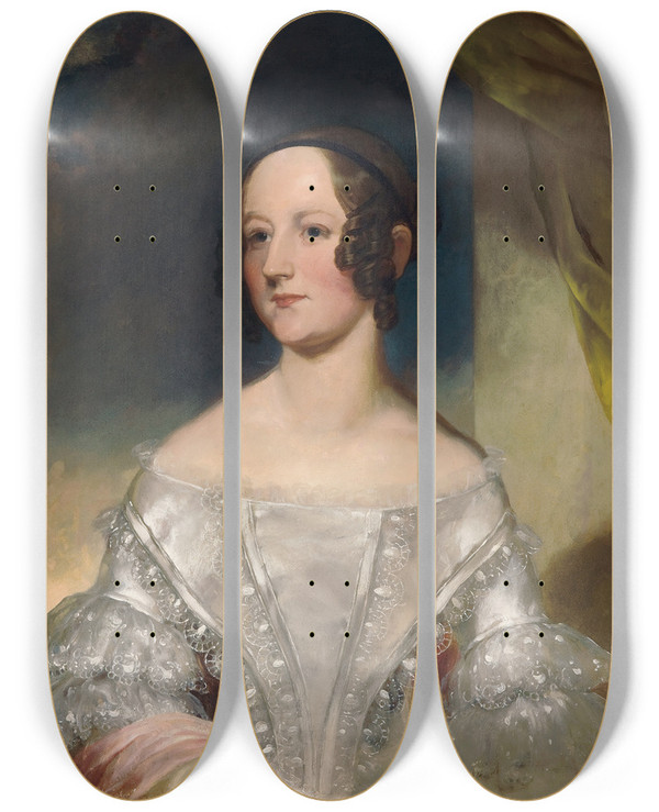 Triptych art skateboard deck of Henry Mundy Mary Ann Raven by Henry Mundy (1798-1848)