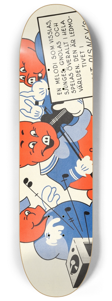 Eric Rohman - The Three Little Pigs 8.25 inch art skate deck