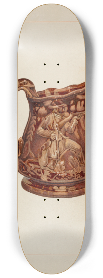 Ernest A. Towers, Jr. - Crockery Pitcher 8.25 inch art skate deck