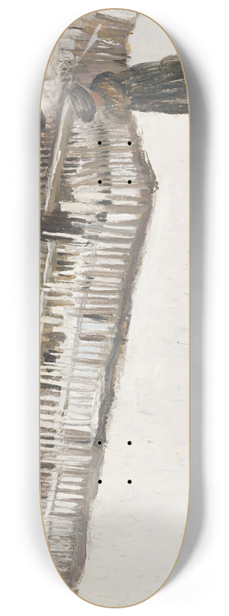 Ernest Biler - Paysage Dhiver Devant Un Mazot 8.25 inch art skate deck