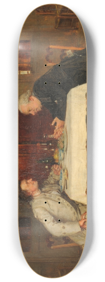 Ernest Meissonier - Le vin du cur 8.25 inch art skate deck