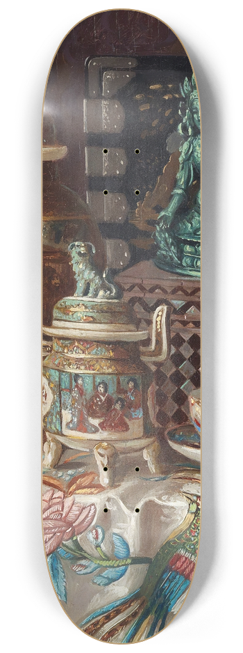 Ernst Czernotzky - Asiatisches Tischstillleben 8.25 inch art skate deck