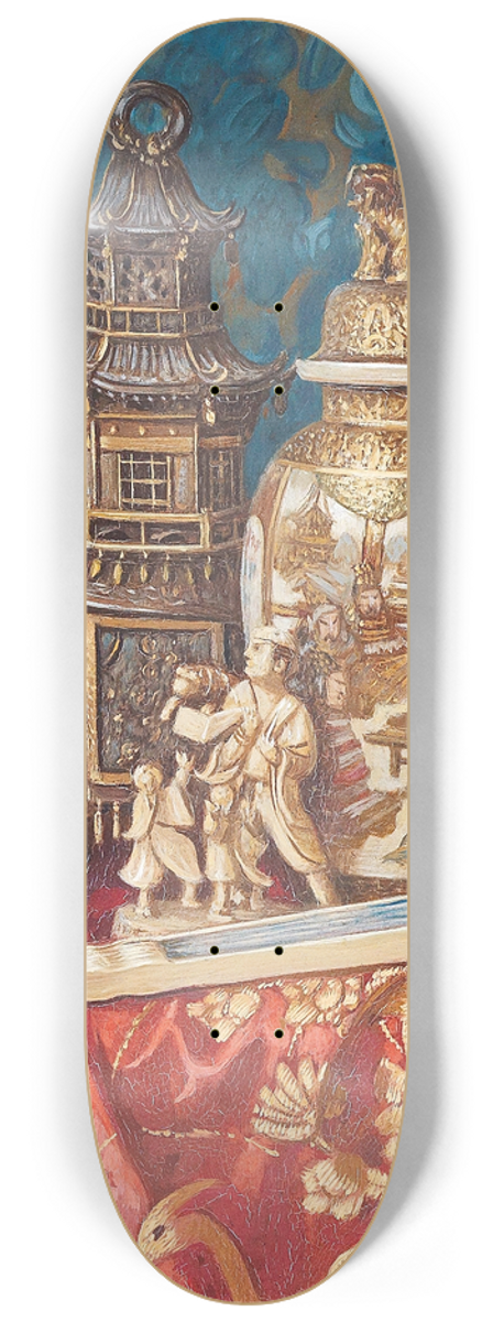 Ernst Czernotzky - Stillleben Mit Asiatika 8.25 inch art skate deck