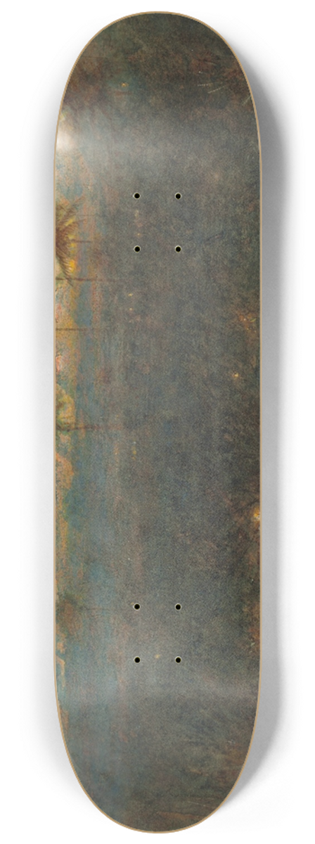 Albert Goodwin - Cabbage palms, Demerara, Guyana 8.25 inch art skate deck