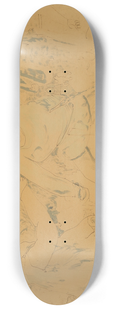 Ernst Josephson - Scene from Hamlet 8.25 inch art skate deck