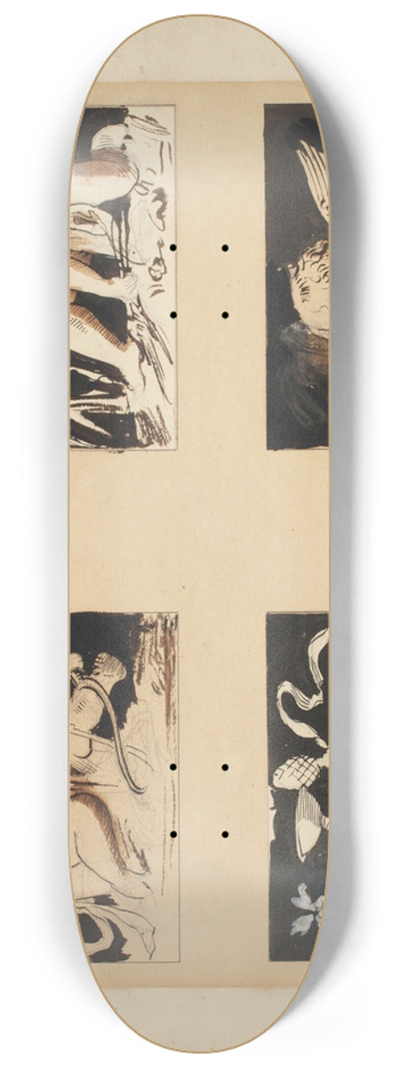 Ernst Klimt - Jahreszeiten 8.25 inch art skate deck