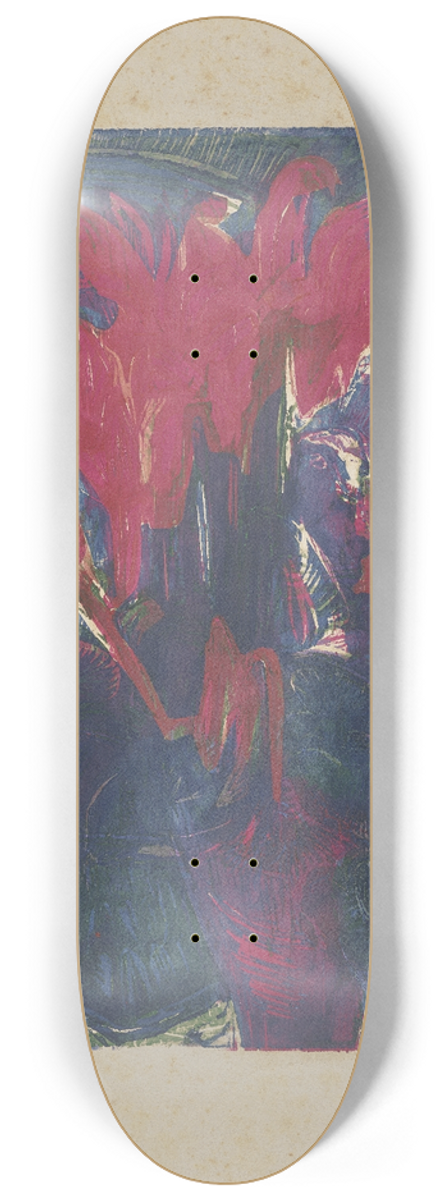 Ernst Ludwig Kirchner - Alpenveilchen 8.25 inch art skate deck
