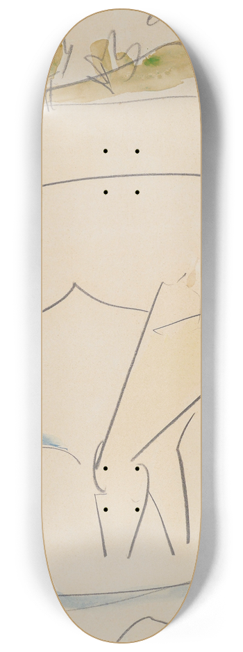 Ernst Ludwig Kirchner - Badende am Ufer 8.25 inch art skate deck