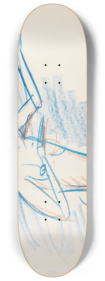 Ernst Ludwig Kirchner - Badender Akt mit Segelboot 8.25 inch art skate deck
