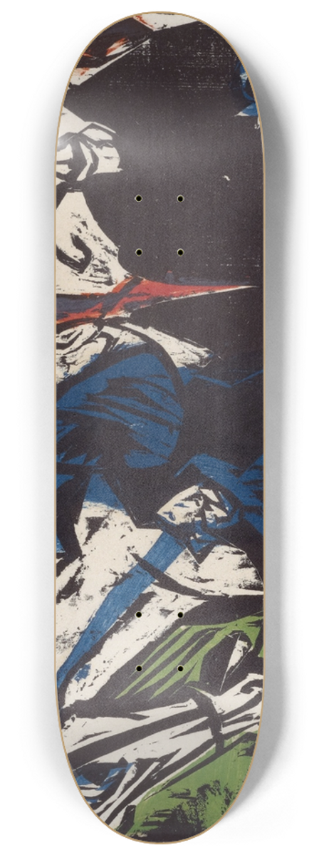 Ernst Ludwig Kirchner - Begegnung Schlemihls mit dem grauen Mnnlein auf der Landstrasse 8.25 inch art skate deck