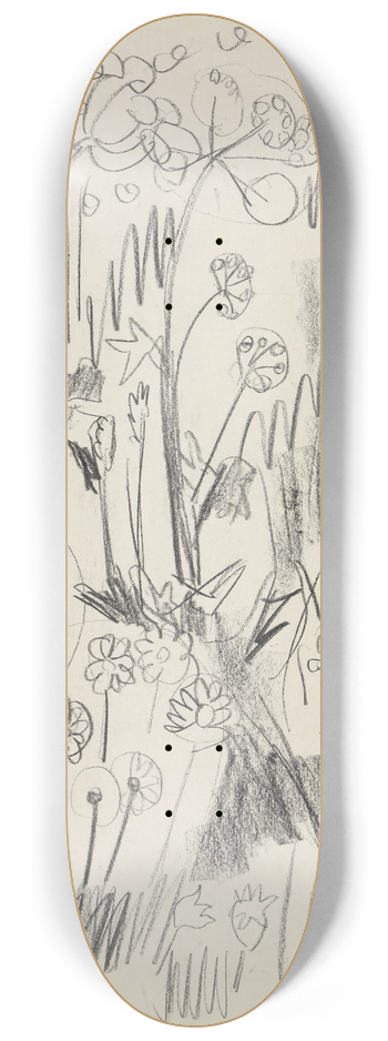 Ernst Ludwig Kirchner - Blumenwiese 8.25 inch art skate deck