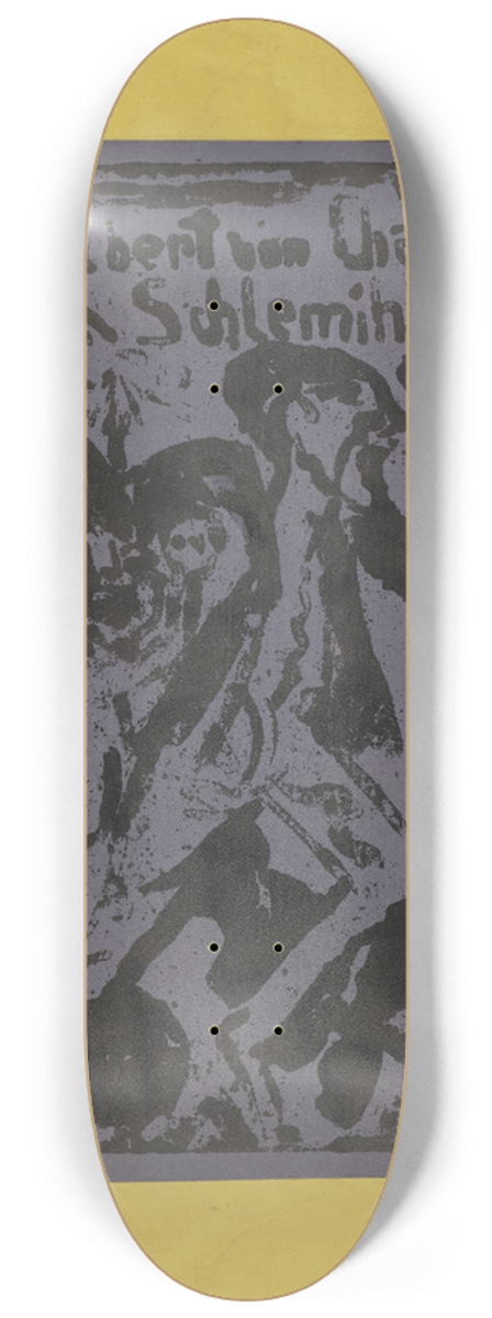 Ernst Ludwig Kirchner - Cover of the woodcut series Schlemihl 8.25 inch art skate deck