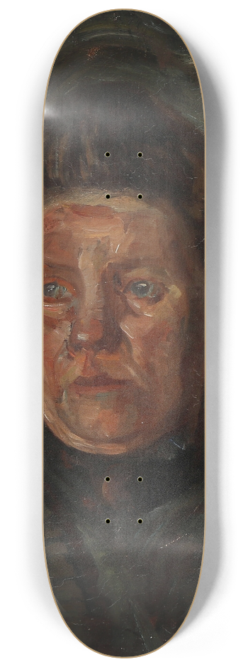 Albert Gottschalk - Portrt af en kvinde i sort 8.25 inch art skate deck