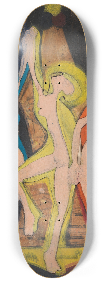Ernst Ludwig Kirchner - Farbentanz, Farbstock II 8.25 inch art skate deck