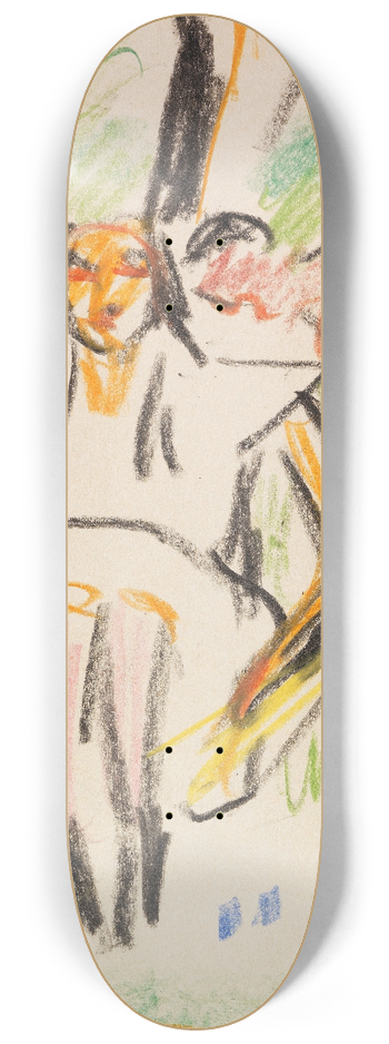 Ernst Ludwig Kirchner - Frnzi in der Hngematte 8.25 inch art skate deck