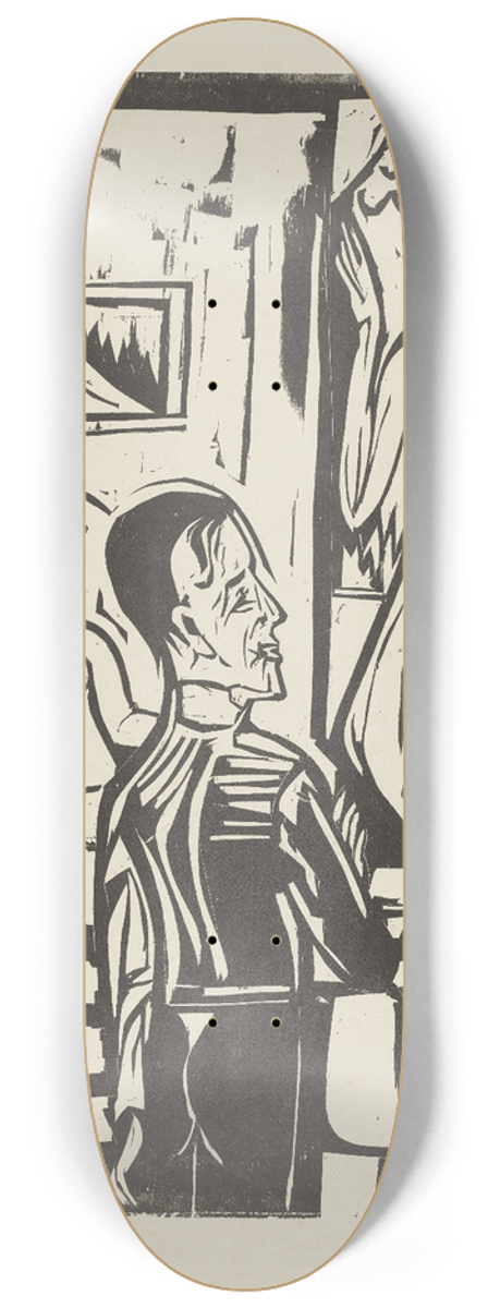 Ernst Ludwig Kirchner - Laprs midi du peintre 8.25 inch art skate deck