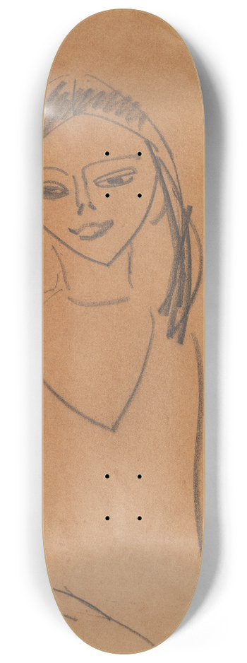 Ernst Ludwig Kirchner - Mdchen, Frnzi 8.25 inch art skate deck