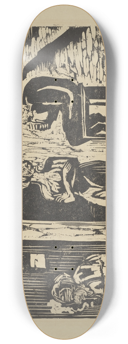 Ernst Ludwig Kirchner - Mondnacht 8.25 inch art skate deck