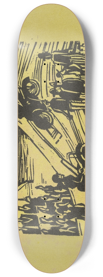 Ernst Ludwig Kirchner - Radrennen 8.25 inch art skate deck