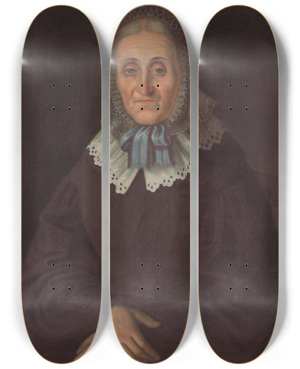 Triptych art skateboard deck of Peter Michal Boh Jlia Cancrini by Peter Michal Bohun (1822-1879)
