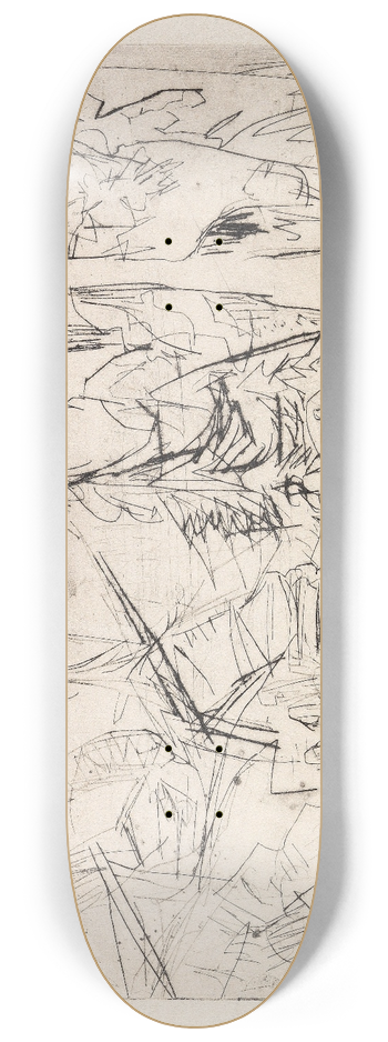 Ernst Ludwig Kirchner - Tannen und Htten 8.25 inch art skate deck