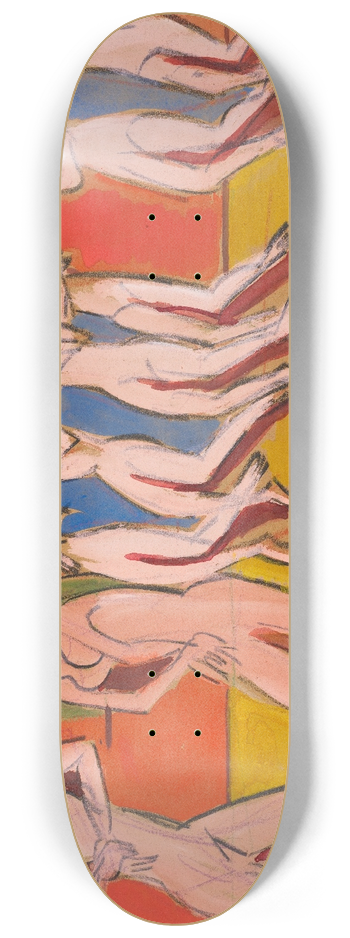 Ernst Ludwig Kirchner - Tanzschule Wigman 8.25 inch art skate deck