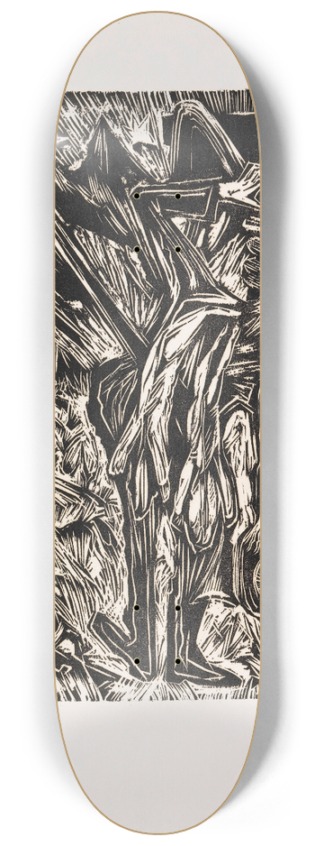 Ernst Ludwig Kirchner - Trinkender Jger 8.25 inch art skate deck