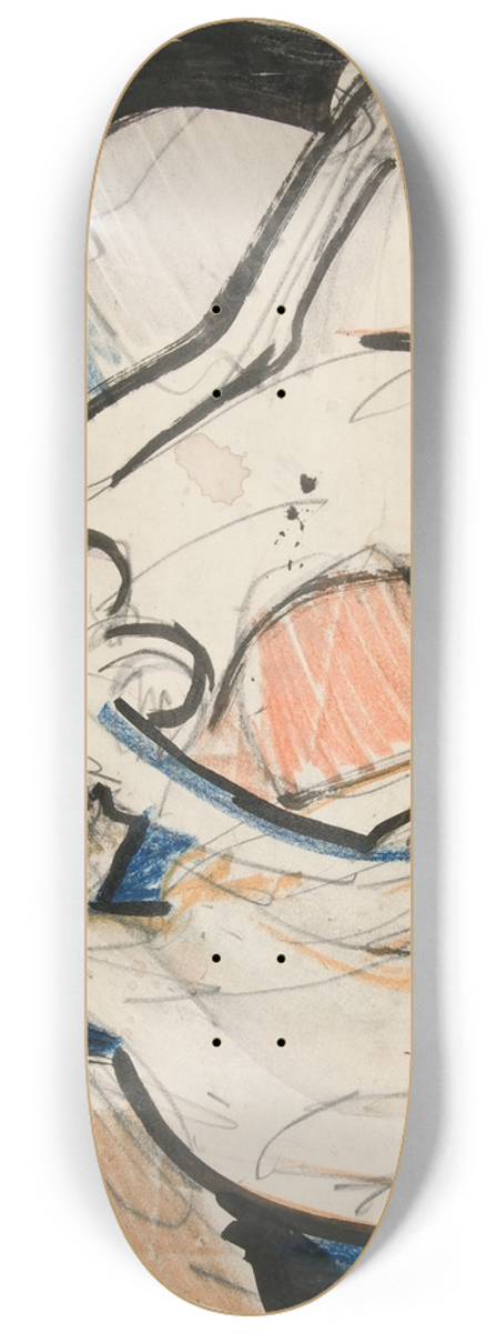 Ernst Ludwig Kirchner - Two Seated Women inStudio 8.25 inch art skate deck