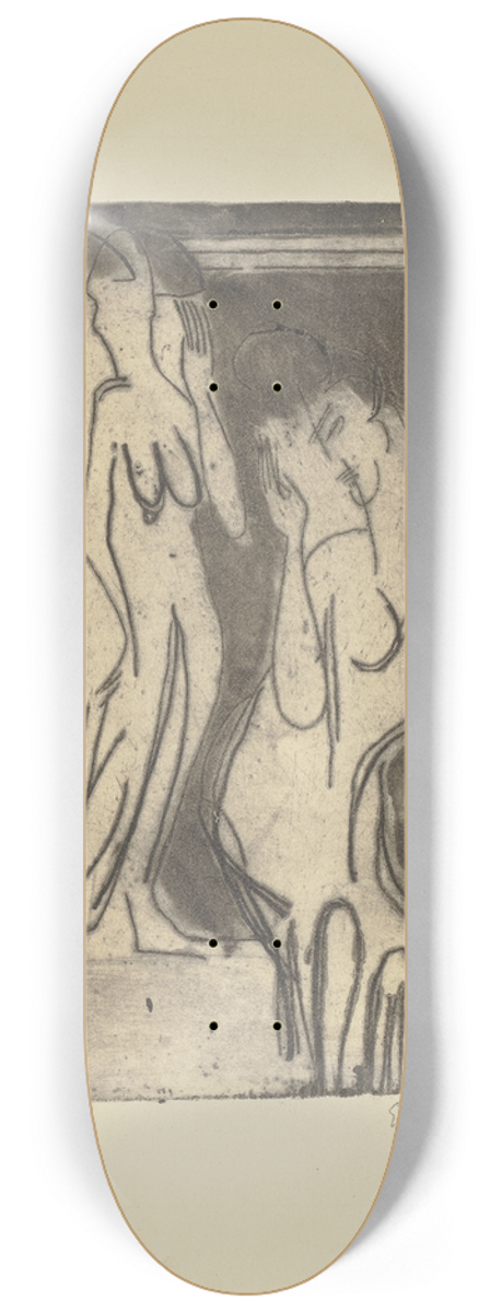 Ernst Ludwig Kirchner - Wigman-Tanzgruppe 8.25 inch art skate deck