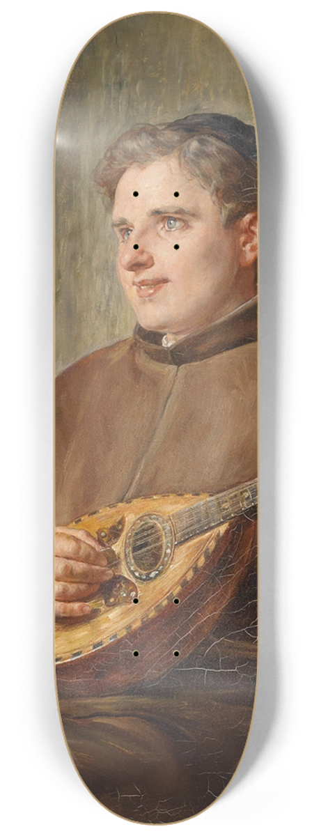 Ernst Nowak - Musizierender Mnch 8.25 inch art skate deck