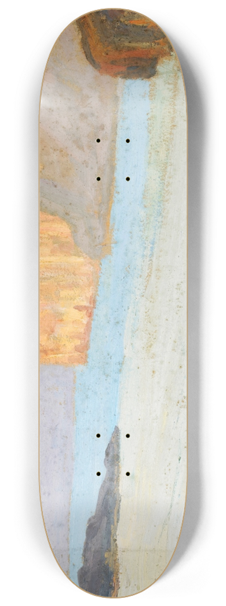 Ernst Schiess - Bay at the Sea with Rocks 8.25 inch art skate deck