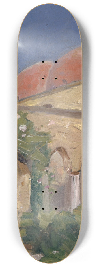 Ernst Schiess - Kreuzgang von San Giovanni degli Eremiti in Palermo 8.25 inch art skate deck