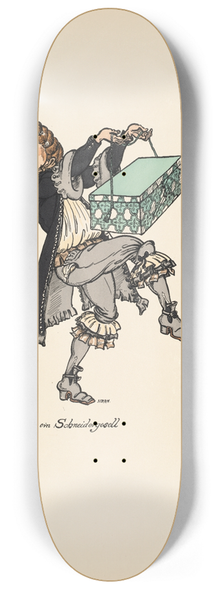 Ernst Stern - Ein Schneidergesell 8.25 inch art skate deck