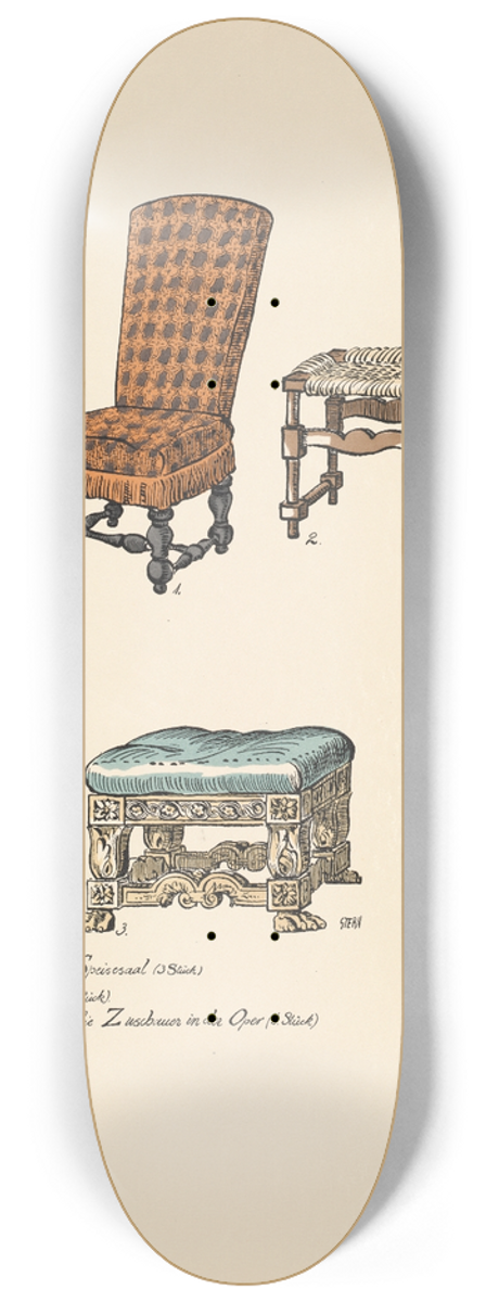 Ernst Stern - Sessel 1 bis 3 8.25 inch art skate deck
