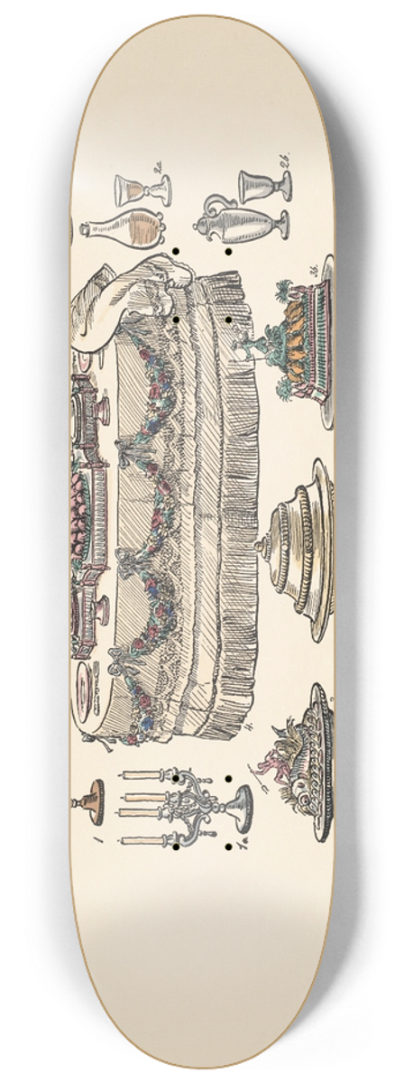 Ernst Stern - Speisetisch und Leuchter 8.25 inch art skate deck