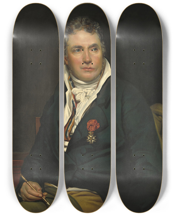 Triptych art skateboard deck of Studio Of Georges Rouget Jacqueslouis David by Studio Of Georges Rouget (1784-1869)