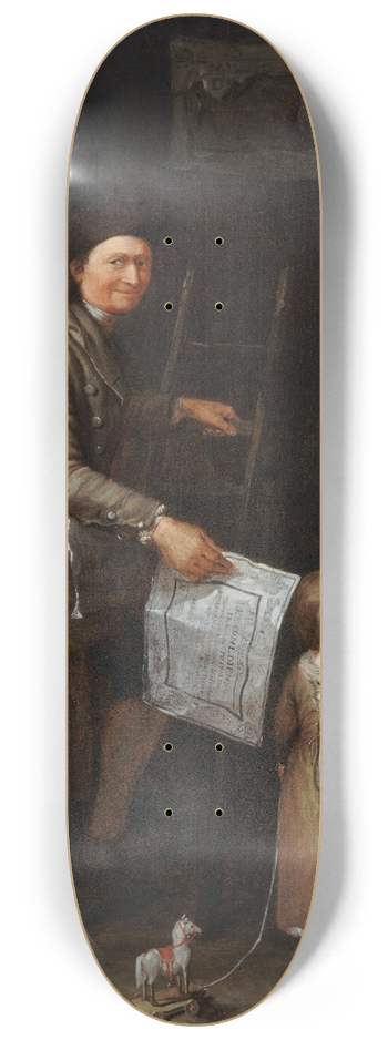 Etienne Jeaurat - Le Colleur daffiche 8.25 inch art skate deck