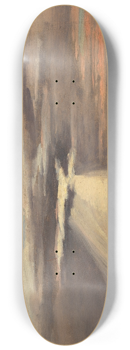 Eugen Bracht - Landschaft bei Abendstimmung 8.25 inch art skate deck