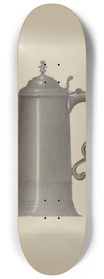Eugene Barrell - Pewter Flagon 8.25 inch art skate deck