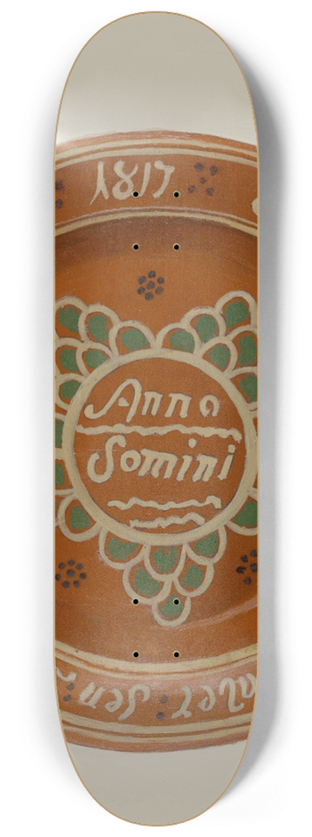 Eugene Shellady - Pa. German Dish 8.25 inch art skate deck