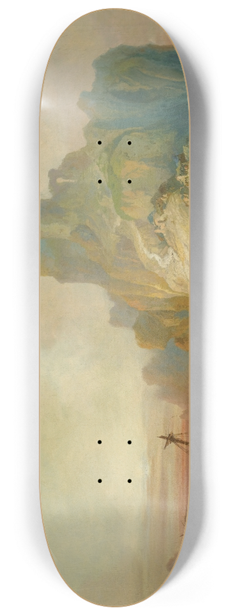 Eugenio Lucas Velzquez - Naufragio En La Costa (Shipwreck Off The Coast) 8.25 inch art skate deck