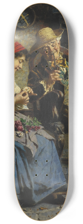 Eugenio Zampighi - He Loves Me, He Loves Me Not 8.25 inch art skate deck