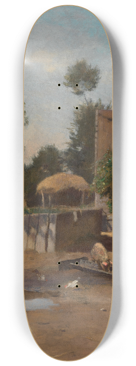 Eugen Jettel - Bauernhof in der Bretagne 8.25 inch art skate deck