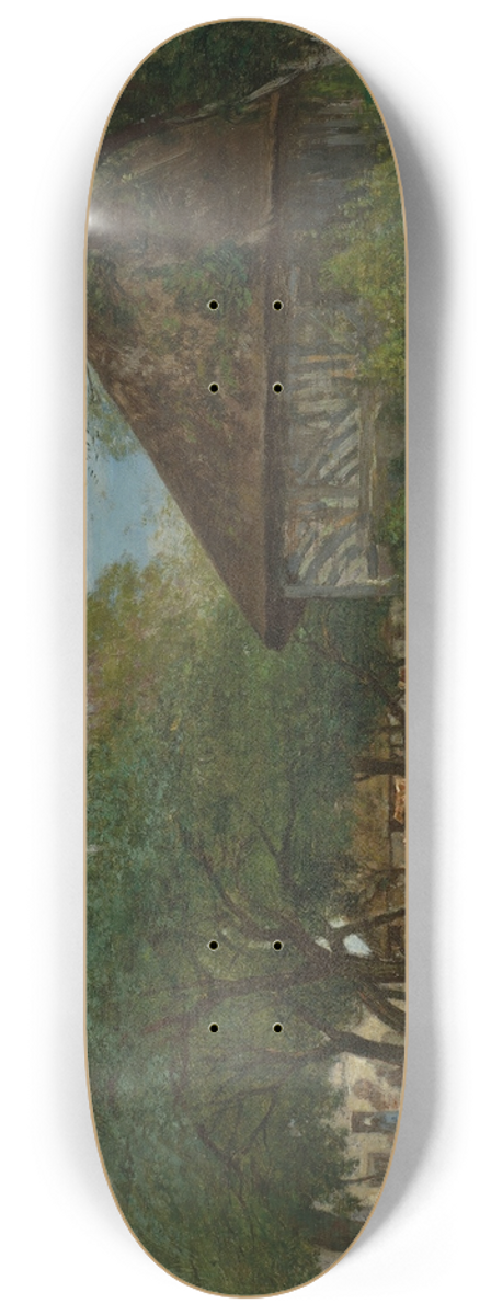 Eugne Boudin - Ferme aux environs dHonfleur 8.25 inch art skate deck