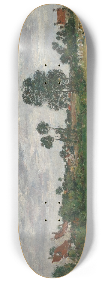 Eugne Boudin - La Maison du fermier, environs de Dunkerque 8.25 inch art skate deck
