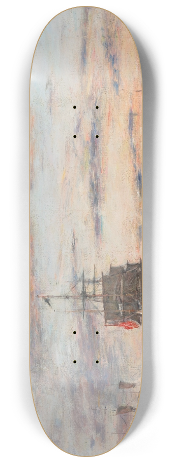 Eugne Boudin - Le Havre. Lavant-port 8.25 inch art skate deck