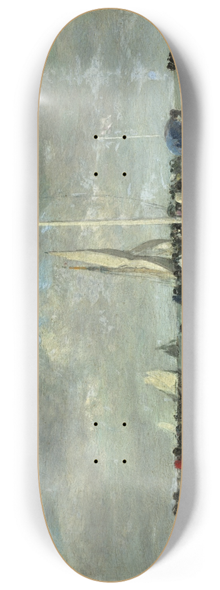 Eugne Boudin - On the Jetty 8.25 inch art skate deck